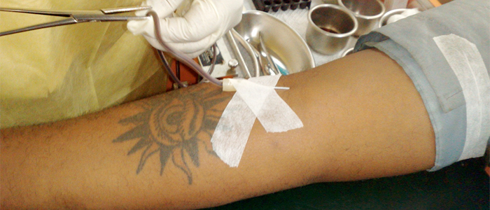 Blood Donor with Tattoo